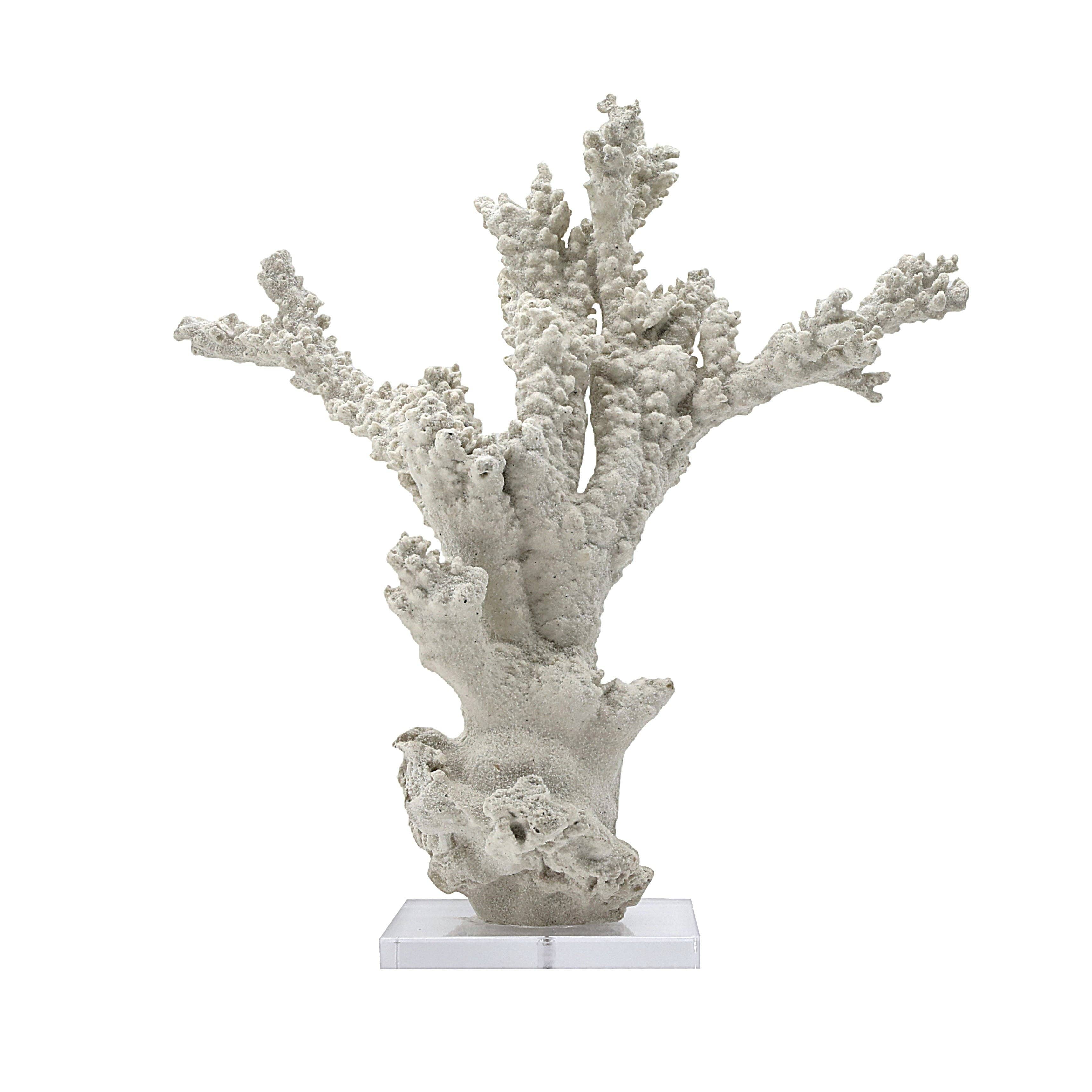 Zentique Inc. – Engroshandel Bordpynt – Off-white harpiks koral på akrylbase0