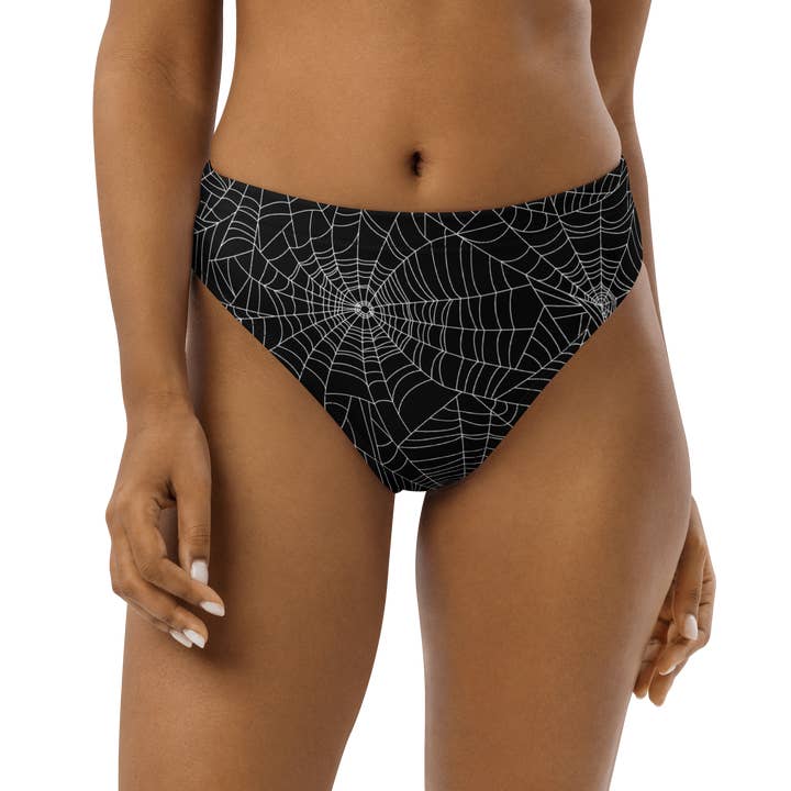 Goth Cloth Co. - Wholesale Swim Bottoms - Women's - Web Weaver Sport High-Waisted Bikini Bottom