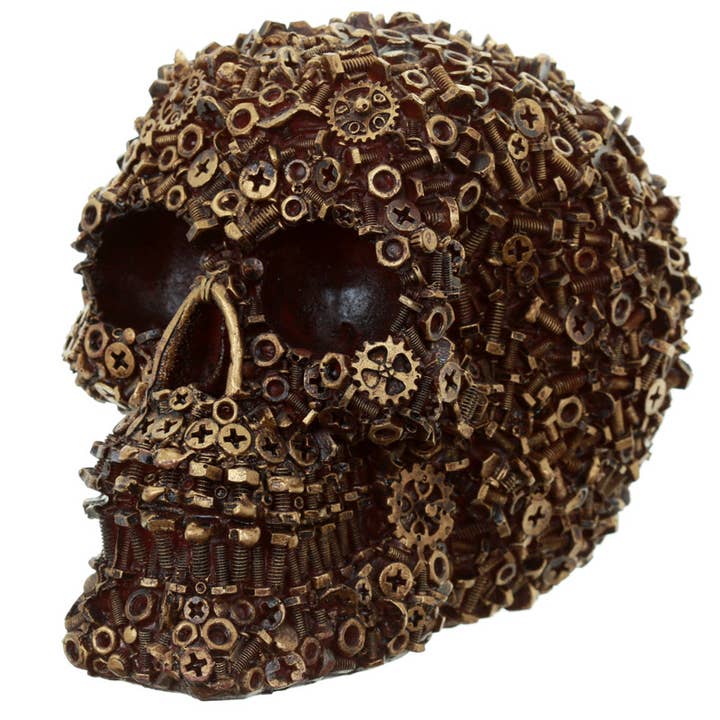 Puckator Ltd – wholesale Ornament – Nuts, Bolts and Screws Skull Decoration1