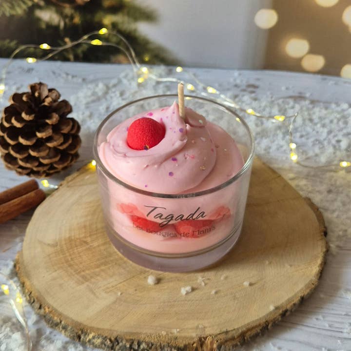 Les bougies de Mam's - Wholesale Novelty Candle - Gourmet Candle Strawberry Tagada 200g1