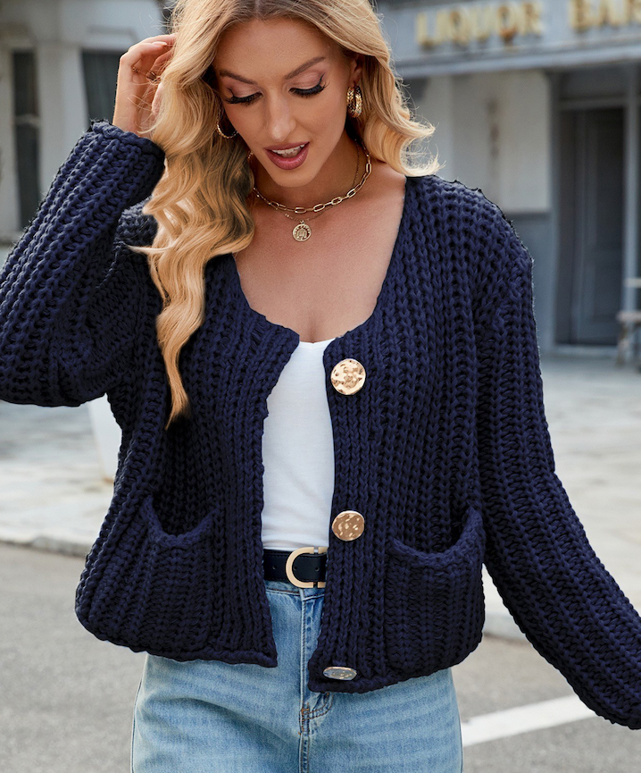 Miss Sparkling - Vente Cardigan – femme - Cardigan court en tricot6