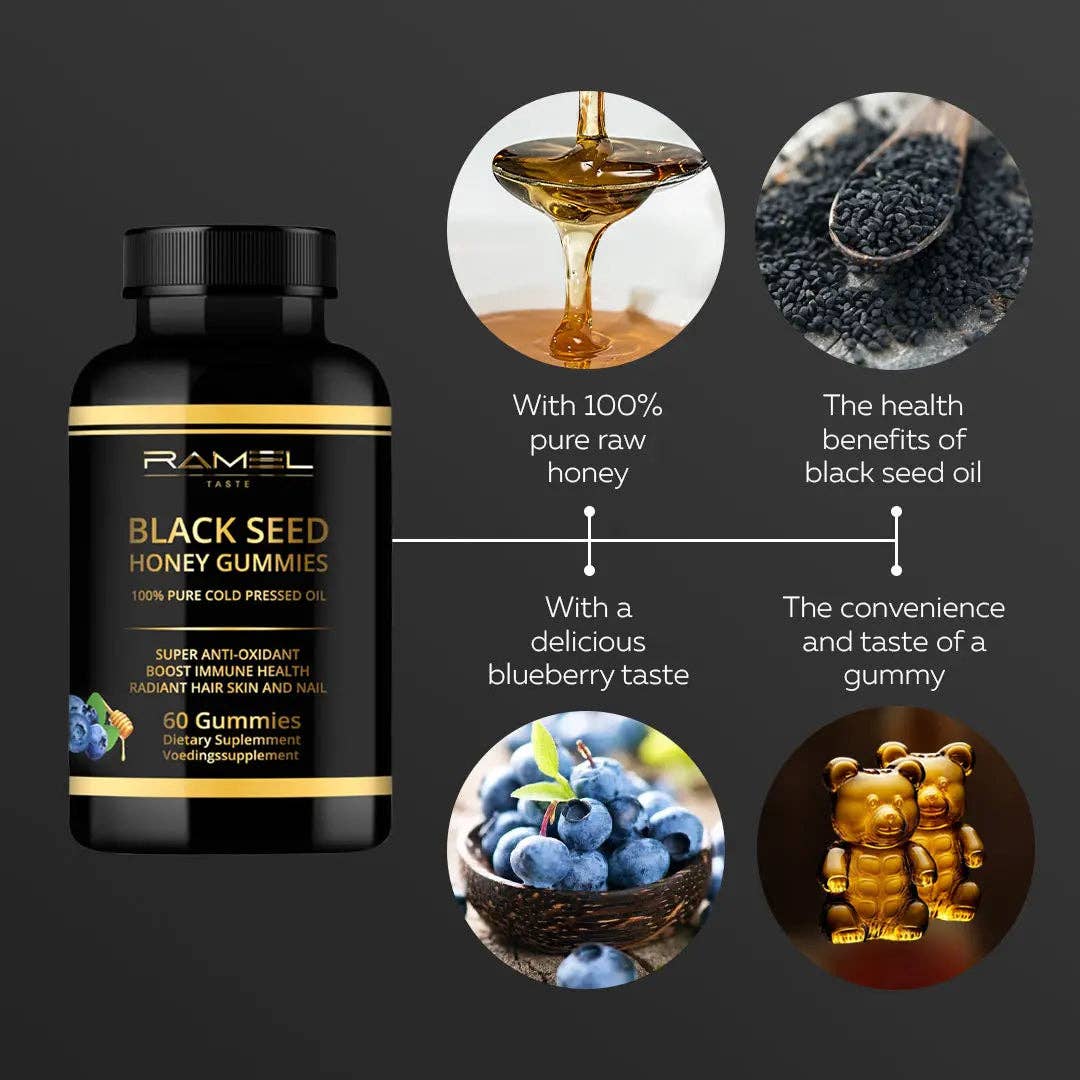 Ramel Beauty - Wholesale Oral Supplement/Vitamin - Zwarte zaad gummies1
