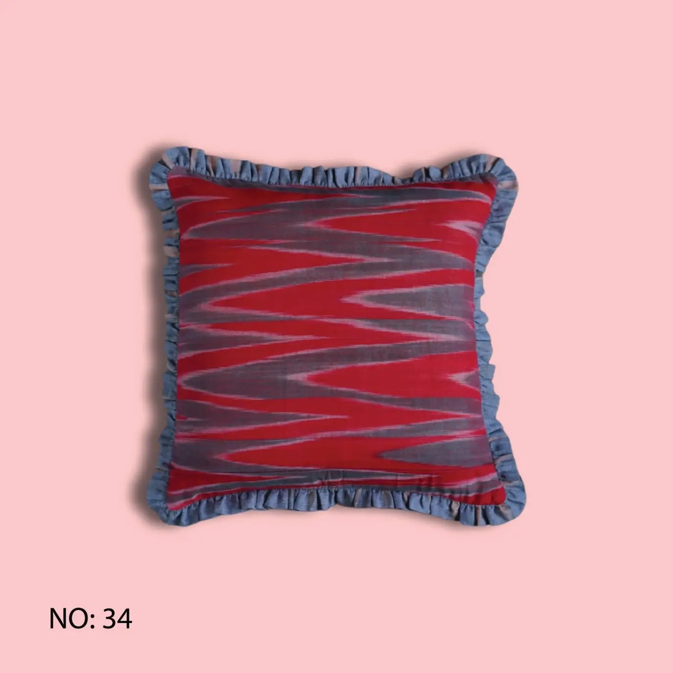 Annahmol - Wholesale Throw Pillow Cover - One of a Kind Vintage Kantha & Ikat Pillow 246