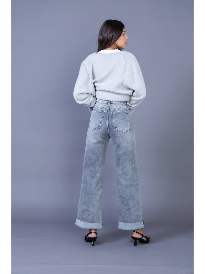 ANA & LUCY - Wholesale Jeans - Women's - Women's straight relaxed jeans "Émilie" - ANA & LUCY7