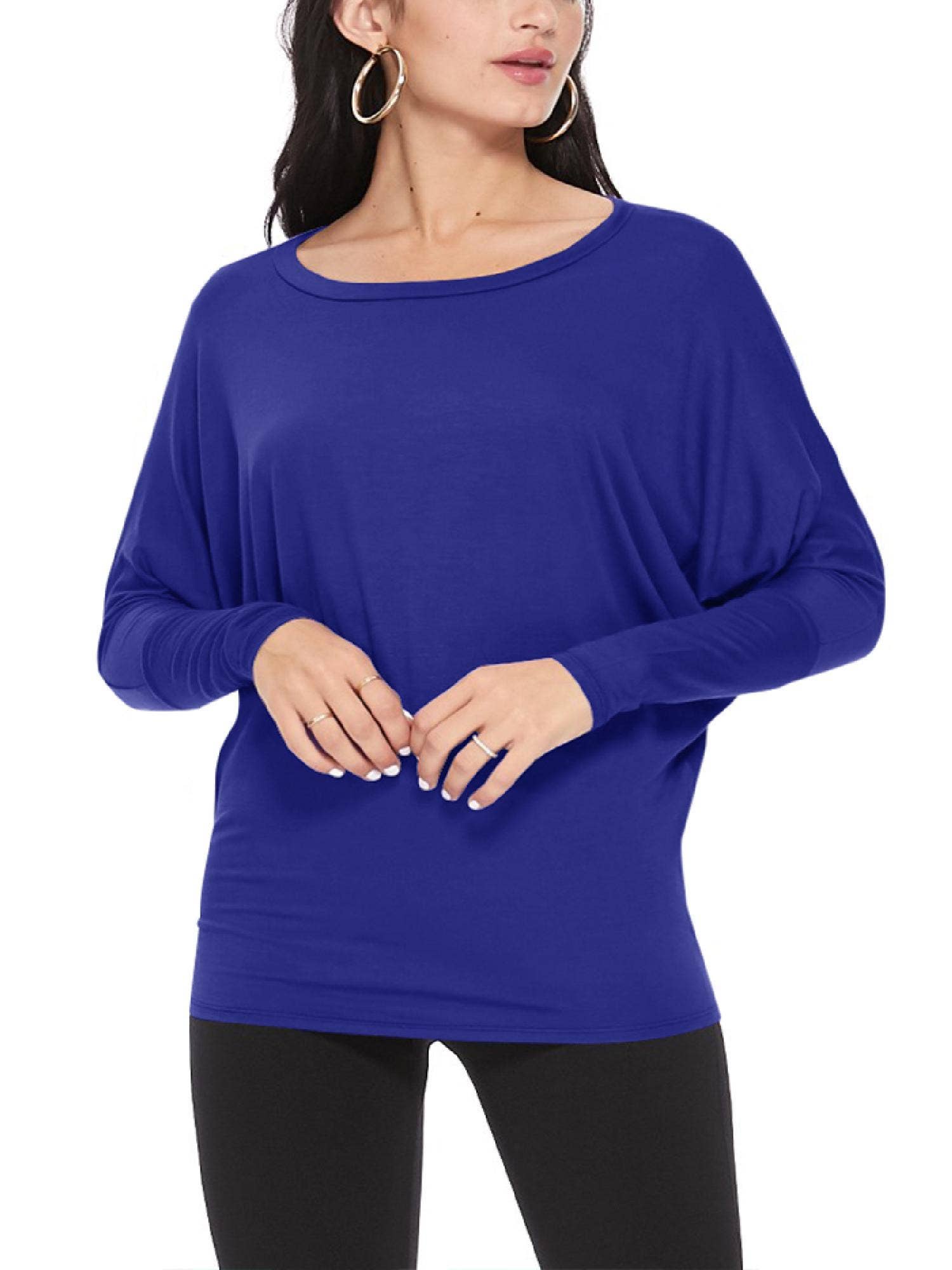 MOA COLLECTION - Wholesale Knit Top - Women's - Women's Casual Solid Color Dolman Sleeve Top14