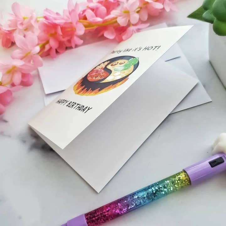 Muijistudio - Wholesale Birthday Card - Hot Pot Birthday Card, Hot Pot Card, Asian food lover2