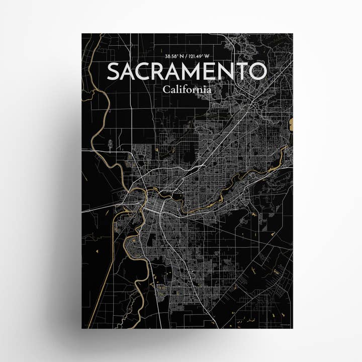 Affiche de la ville de Sacramento pour la vente par OurPoster.com