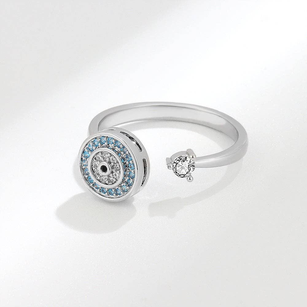 Perimade & Co. LLC – wholesale Ring med flera stenar – Evil Eye ångestfidgetring i 925 sterlingsilver5