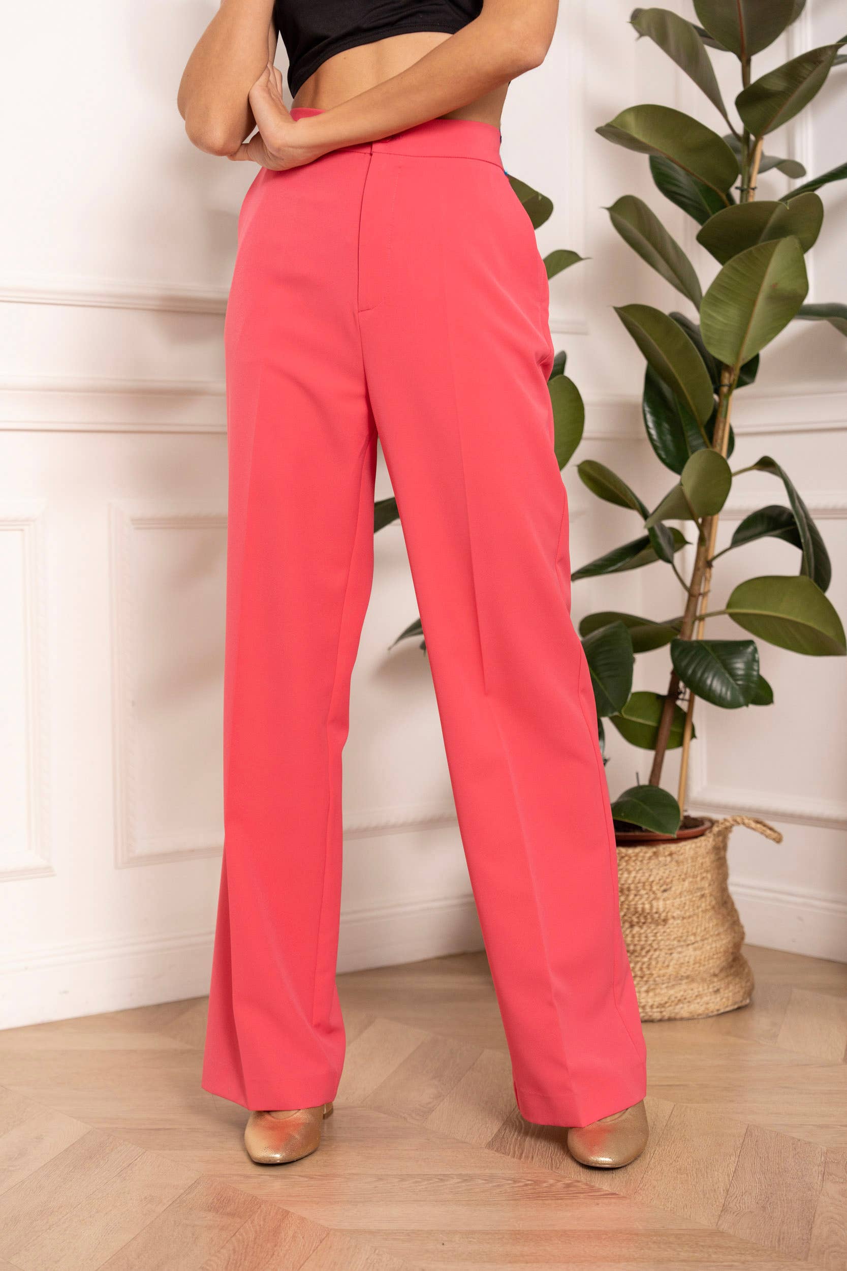 Attentif Paris - Vente Pantalon – femme - [Timeless] Pantalon unie coupe droite79