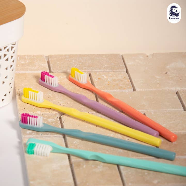 LAMAZUNA - Vendita all'ingrosso Spazzolino da denti - Spazzolino da denti - Soft (mix di 5 colori)