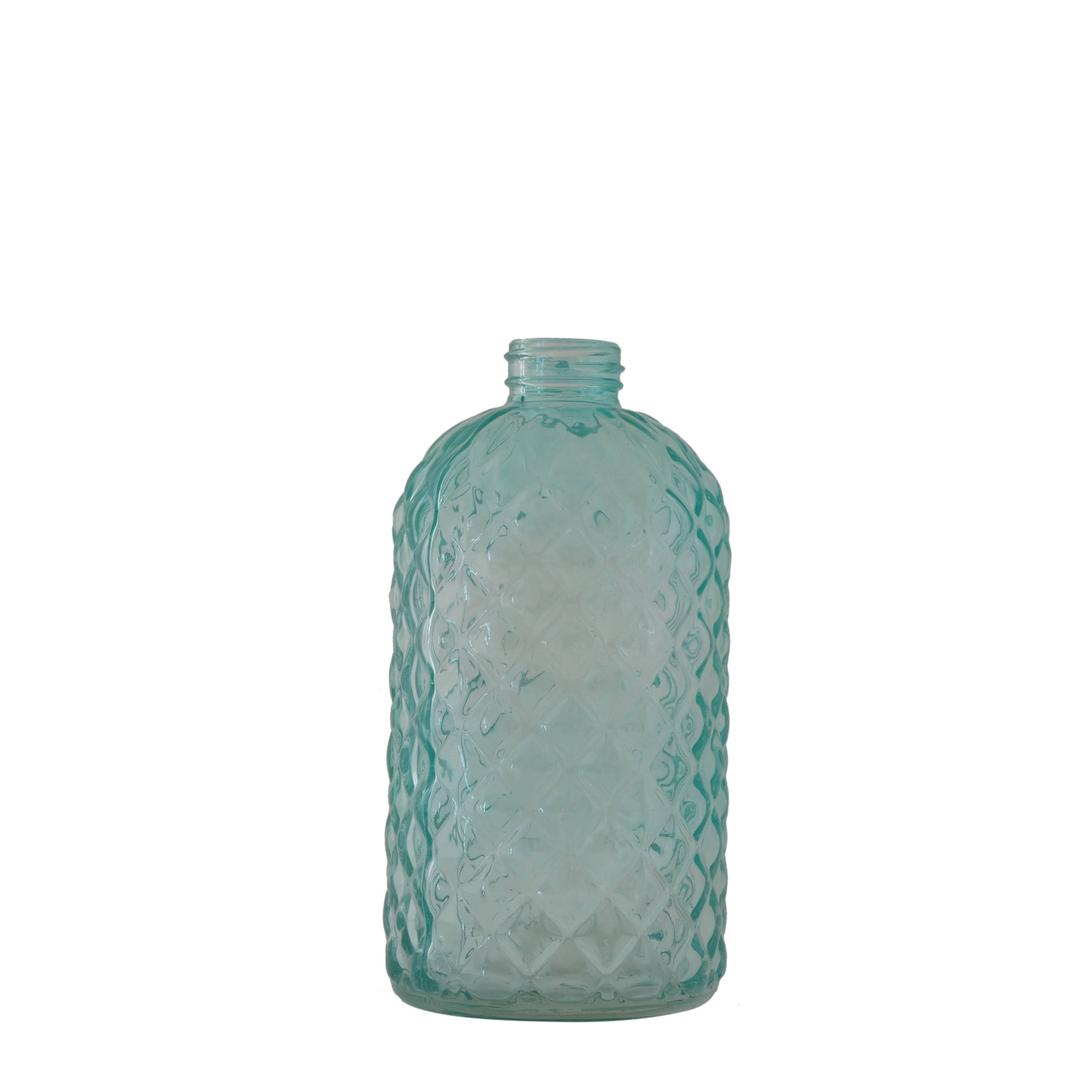 Sanwacraft - Vendita all'ingrosso Dispenser per sapone - Solo bottiglia di vetro Diamond Lattice - Filettatura 28-4003