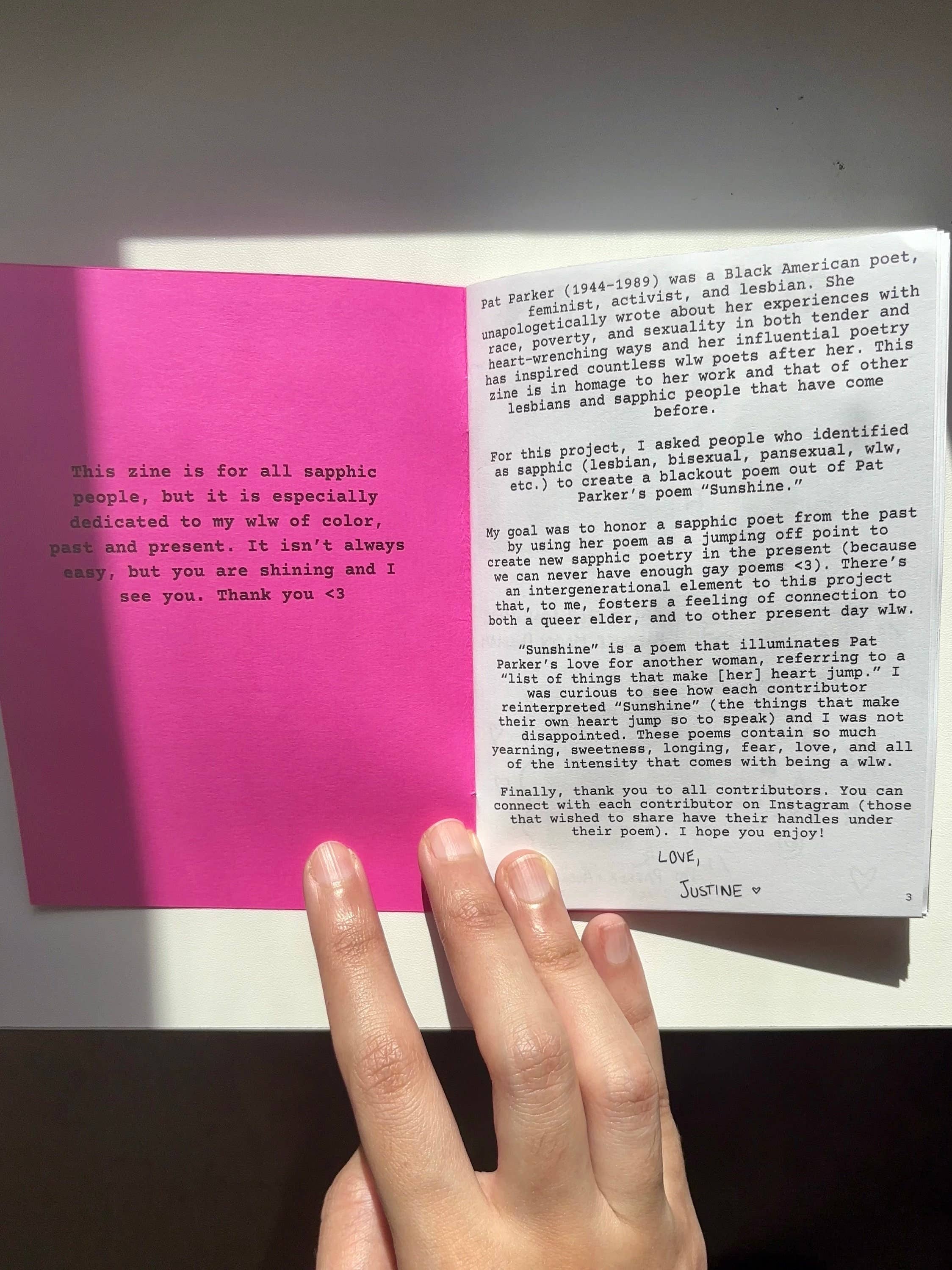 UNFOLDZinesandArt - Vente Livre sur l'artisanat, les loisirs créatifs et le bricolage - Zine de poésie à trou sapphique : Ce qui fait battre mon cœur4