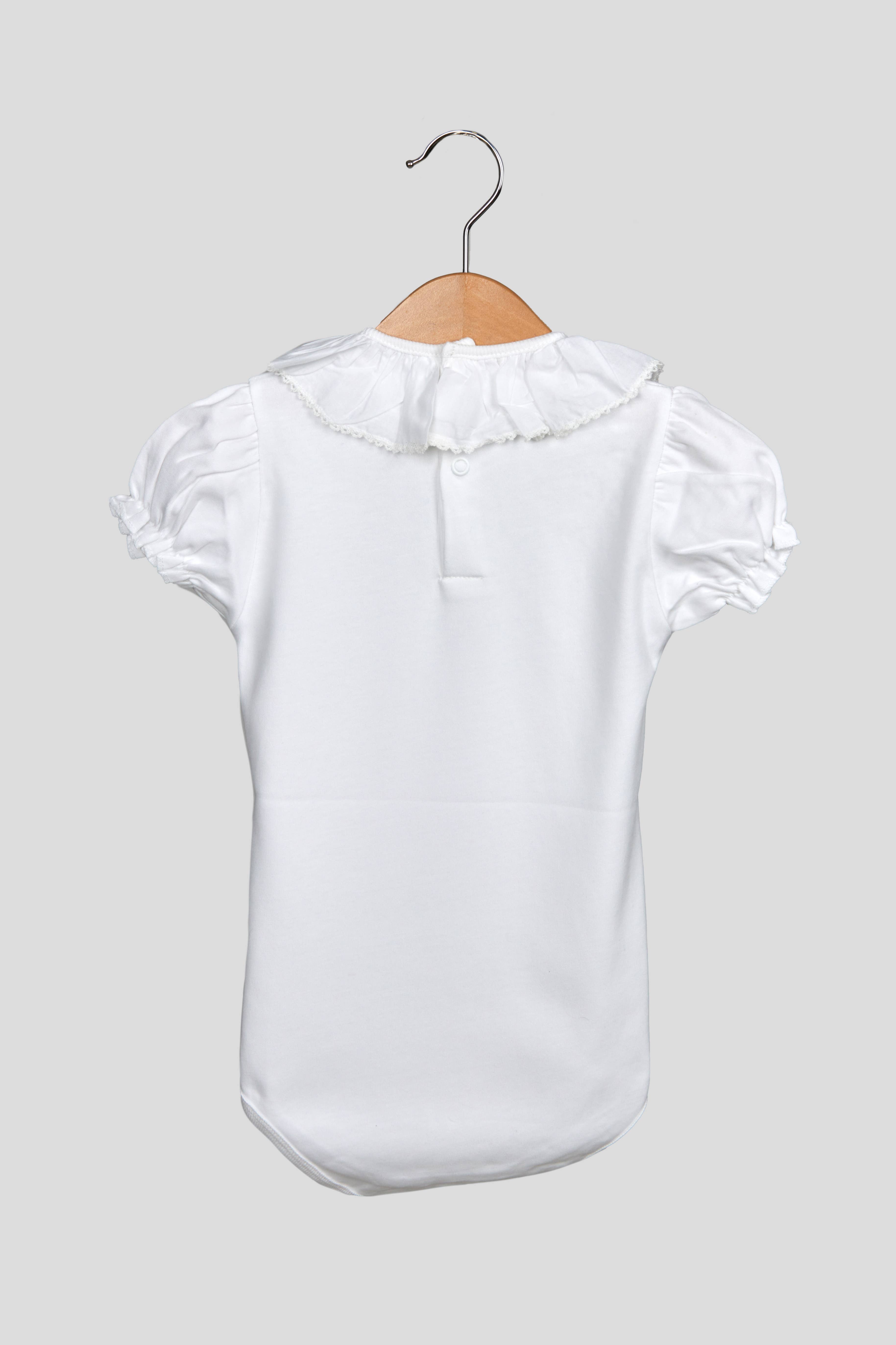 Amorim Gerações, LDA - Vente Body (sans pieds) – bébé - Body en coton manches courtes avec col à volants 610/02