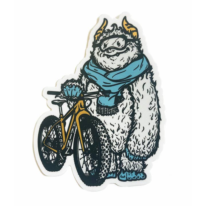 Snow Tracks Yeti Sticker for wholesale by Akinz