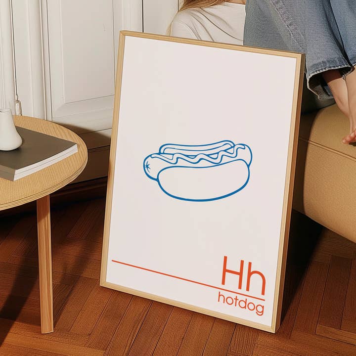 Impressão de Arte de Cachorro-Quente por atacado de Sisterartclub