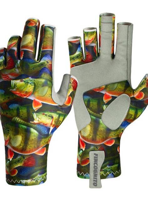 Fincognito Peacock Bass Sun Handsker for engroshandel hos Cognito Brands, Inc.