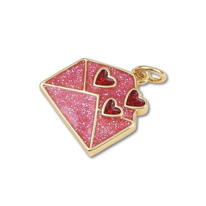 Love, Paige Designs - Wholesale Individual Charm/Pendant - Love Letter Gold Charm1
