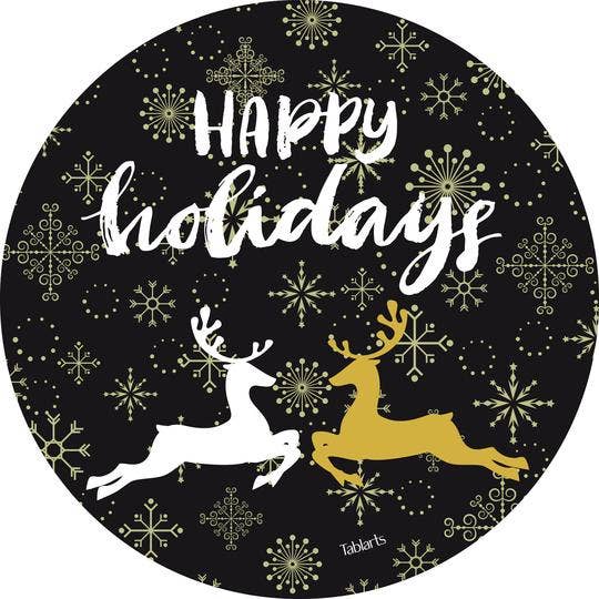 Conjunto Ciervo Blanco y Dorado para venta al por mayor de Tablarts