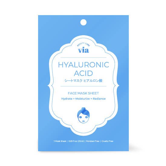 Via Beauty Face Sheet Mask Hyaluronic Acid K-Beauty for wholesale by EMC