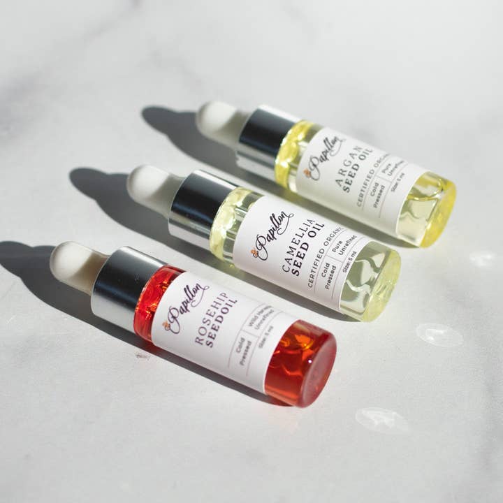 Facial Oil Trio Bundle for wholesale by Papillon Organic