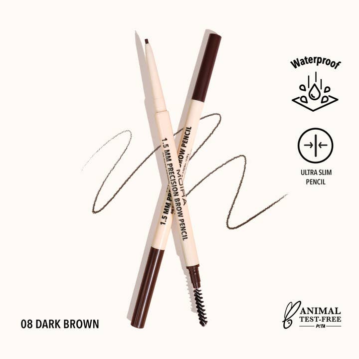 Moira Cosmetics - Wholesale Eyebrow Pencil/Filler - Precision Brow Pencil (008, Dark Brown)