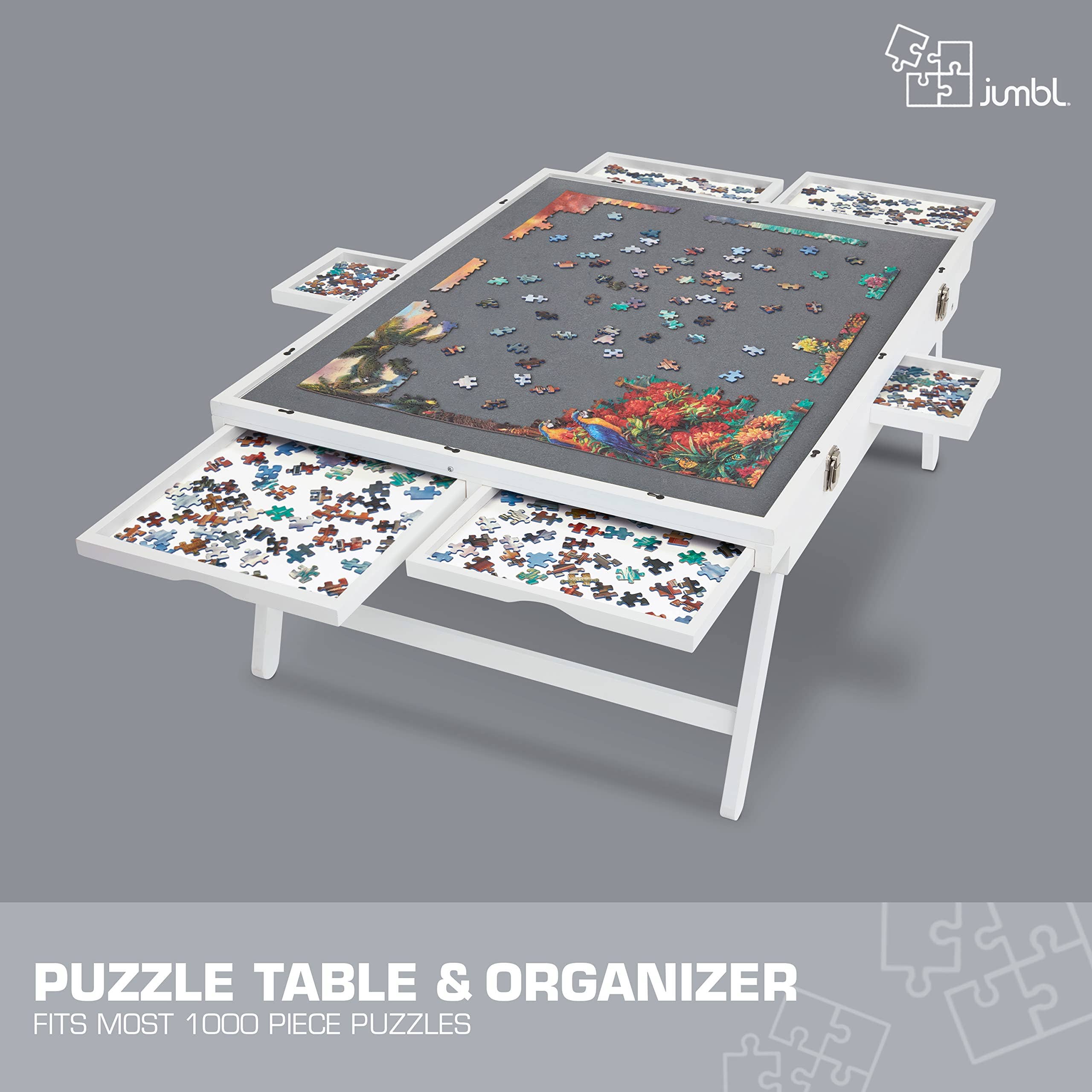 Jumbl – Engroshandel Puslespil - Voksen – 1000 brik træpuslespil, 23 „x 31“ med dæksel15