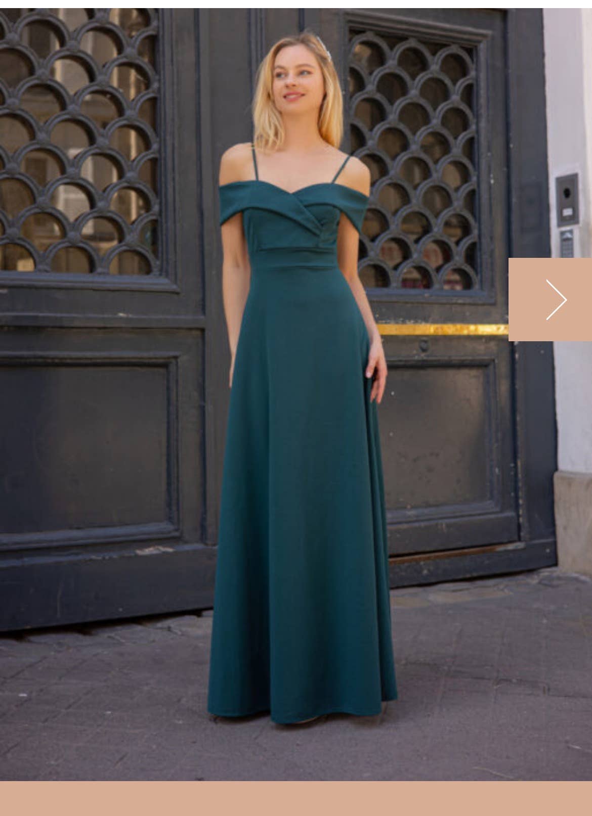 Alice'Desir - Wholesale Gown - Women's - 8892 A-line dress with boat neckline20