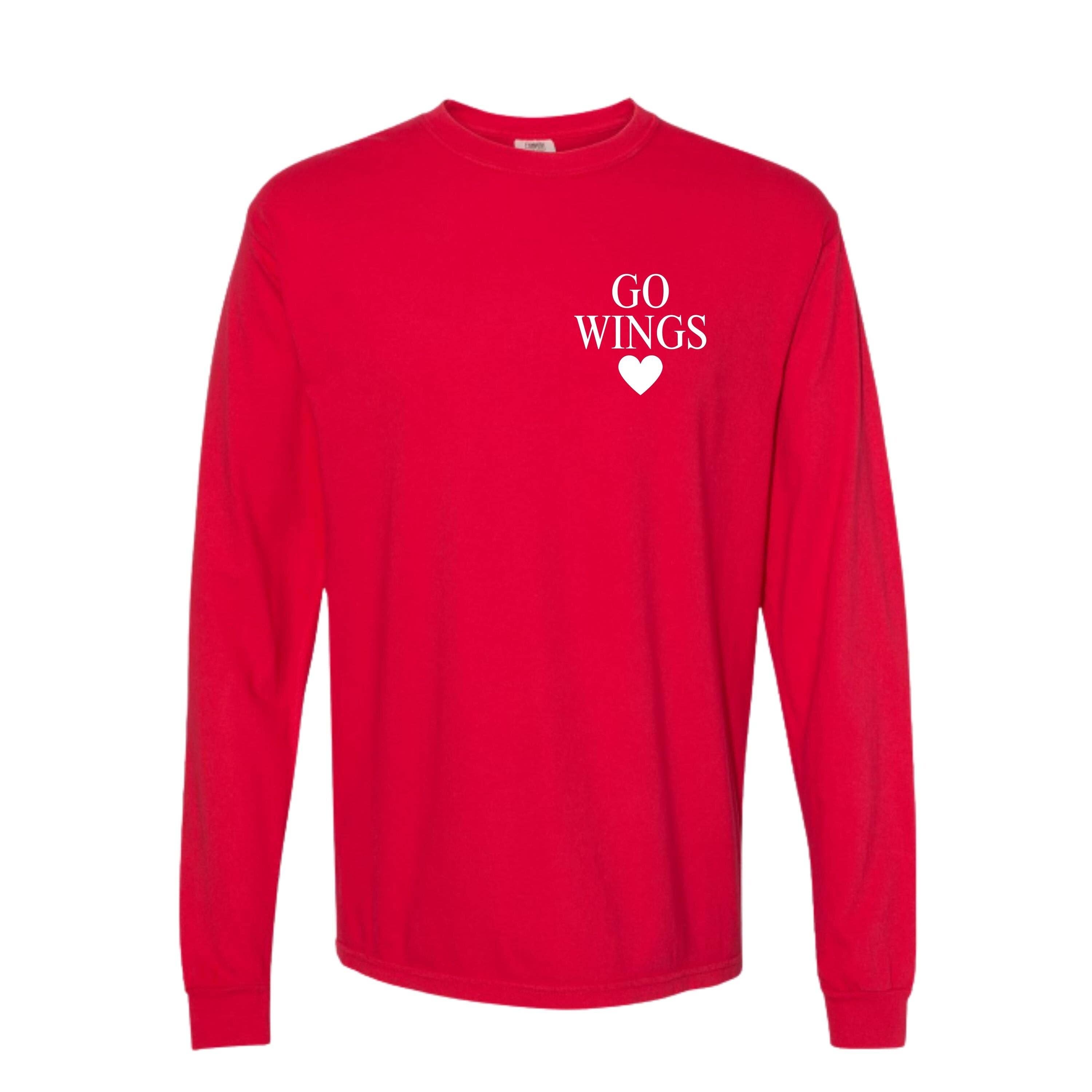 Red Go Wings - Detroit Hockey Long Sleeve for wholesale on Faire5