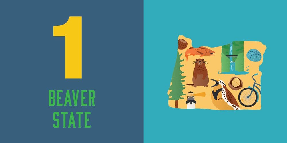 Gibbs Smith - Wholesale Baby & Toddler Book (0-2) - Count on Oregon: Baby’s First Book About the Beaver State1