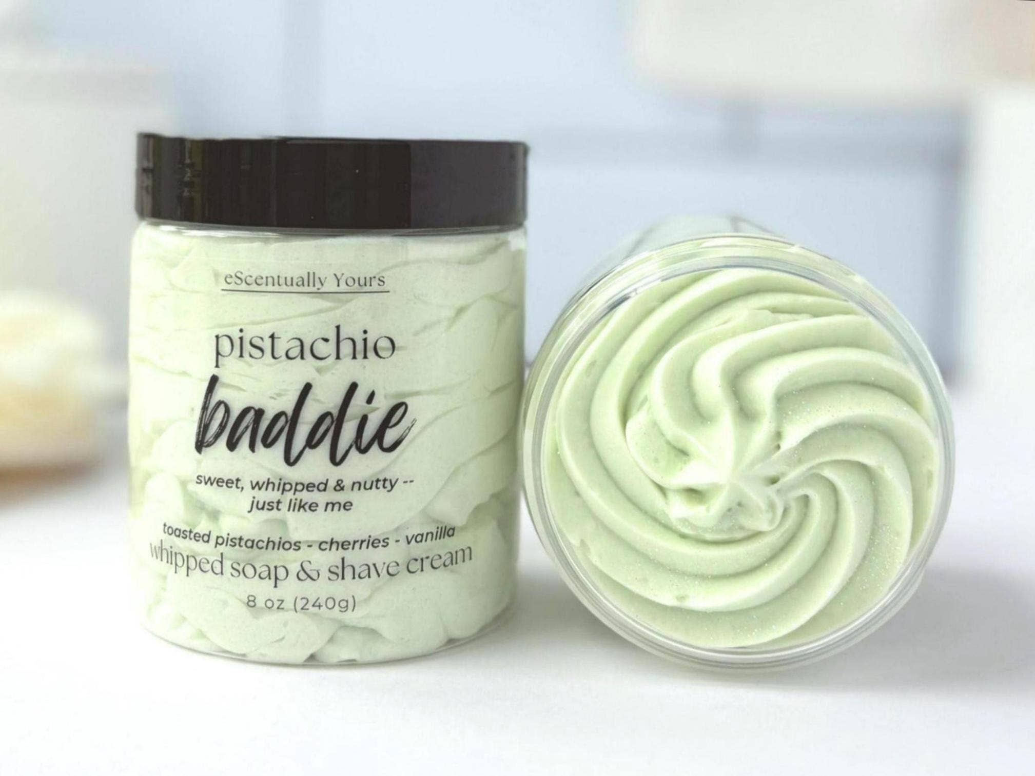 eScentually Yours - Wholesale Body Scrub/Exfoliant - Pistachio Crème Whipped Soap & Foaming Sugar Scrub1
