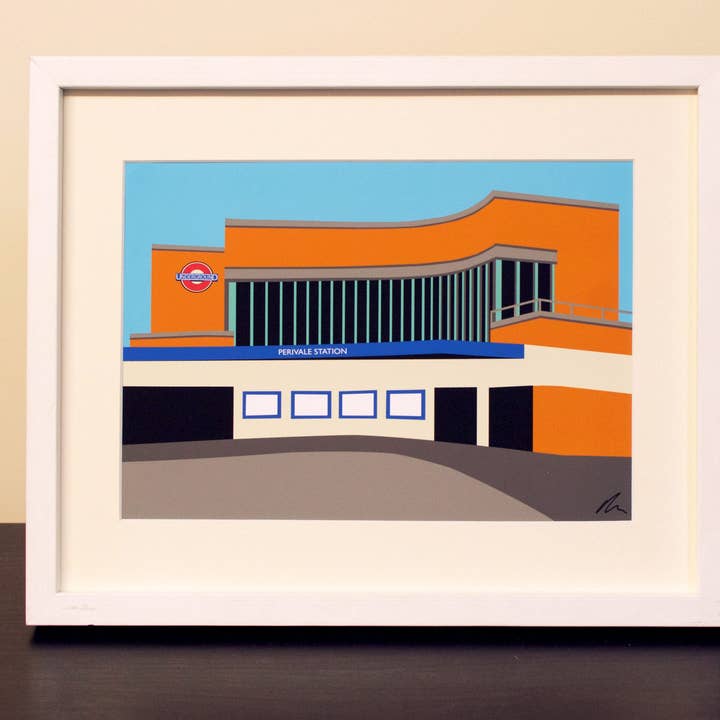 Stampa montata su stazione Perivale per la vendita all'ingrosso da parte di Rebecca Pymar