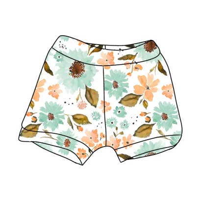 Blomster Shorts, Blomster Shorties, Sommer Shorts til piger for engroshandel hos Remi Rae’s LLC