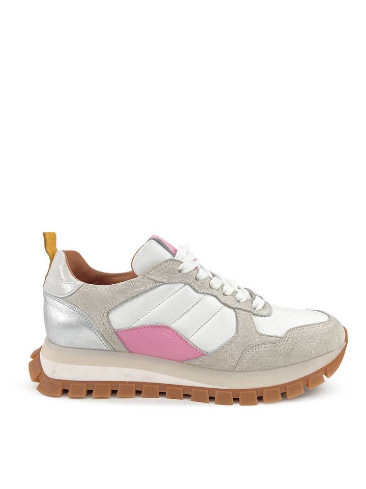 PMK SHOES - Wholesale Lifestyle Sneakers - Women's - Mule - Pink - Handmade Cow Leather Sneakers9