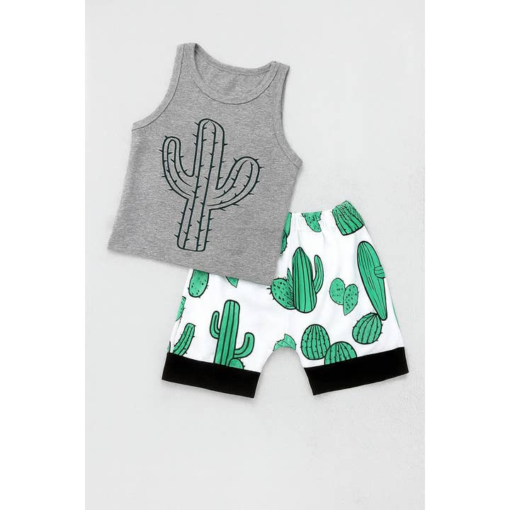 Disfraz de cactus para niño, 2 piezas para venta al por mayor de Fennco Styles