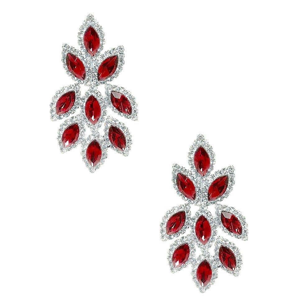 Diacly - Vente Boucles d'oreilles pendantes - Boucles d'oreilles en strass Marquise Chandelier2
