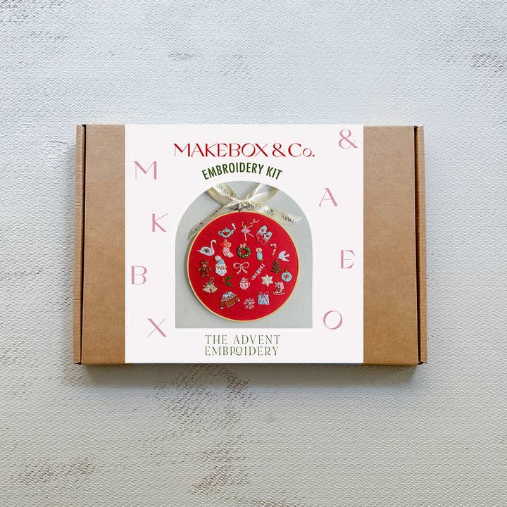 MakeBox & CO - Wholesale Embroidery/Cross Stitch Supplies - 24 Days of Advent Embroidery
