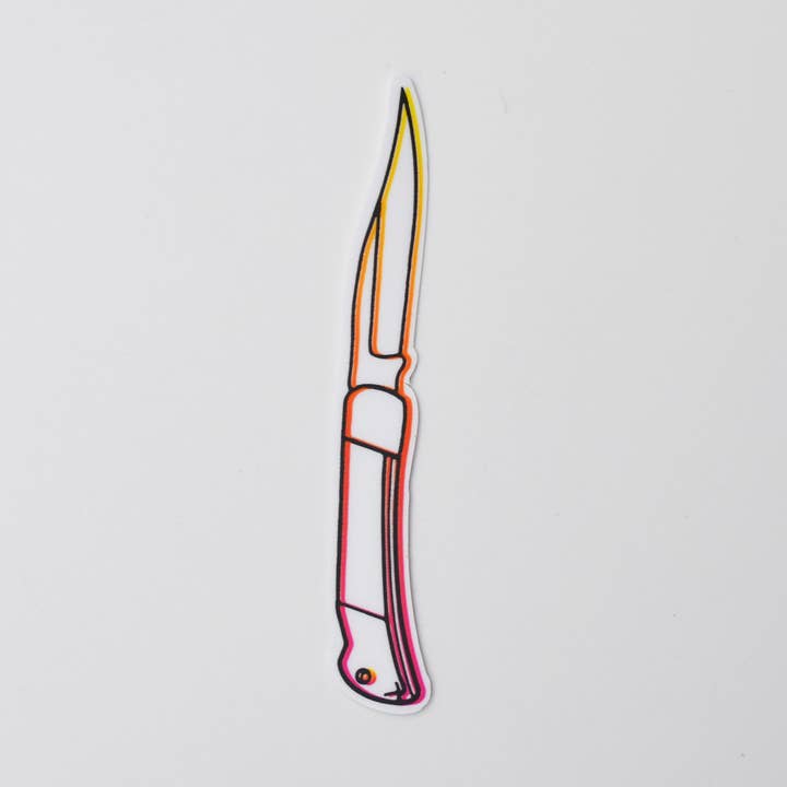 Couteau de poche - Sticker pour la vente par Metal the Brand