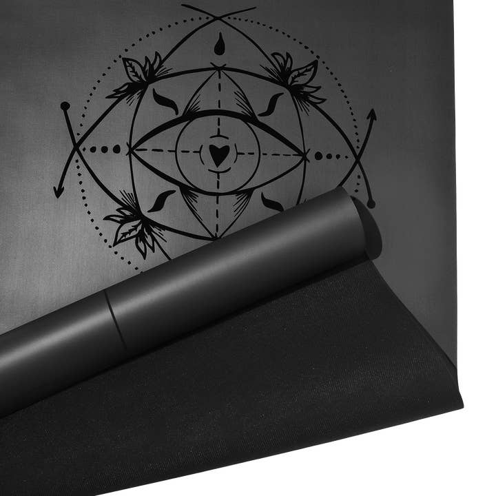 CORE MAT — BLACK CHARCOAL for wholesale by Sacred Yoga