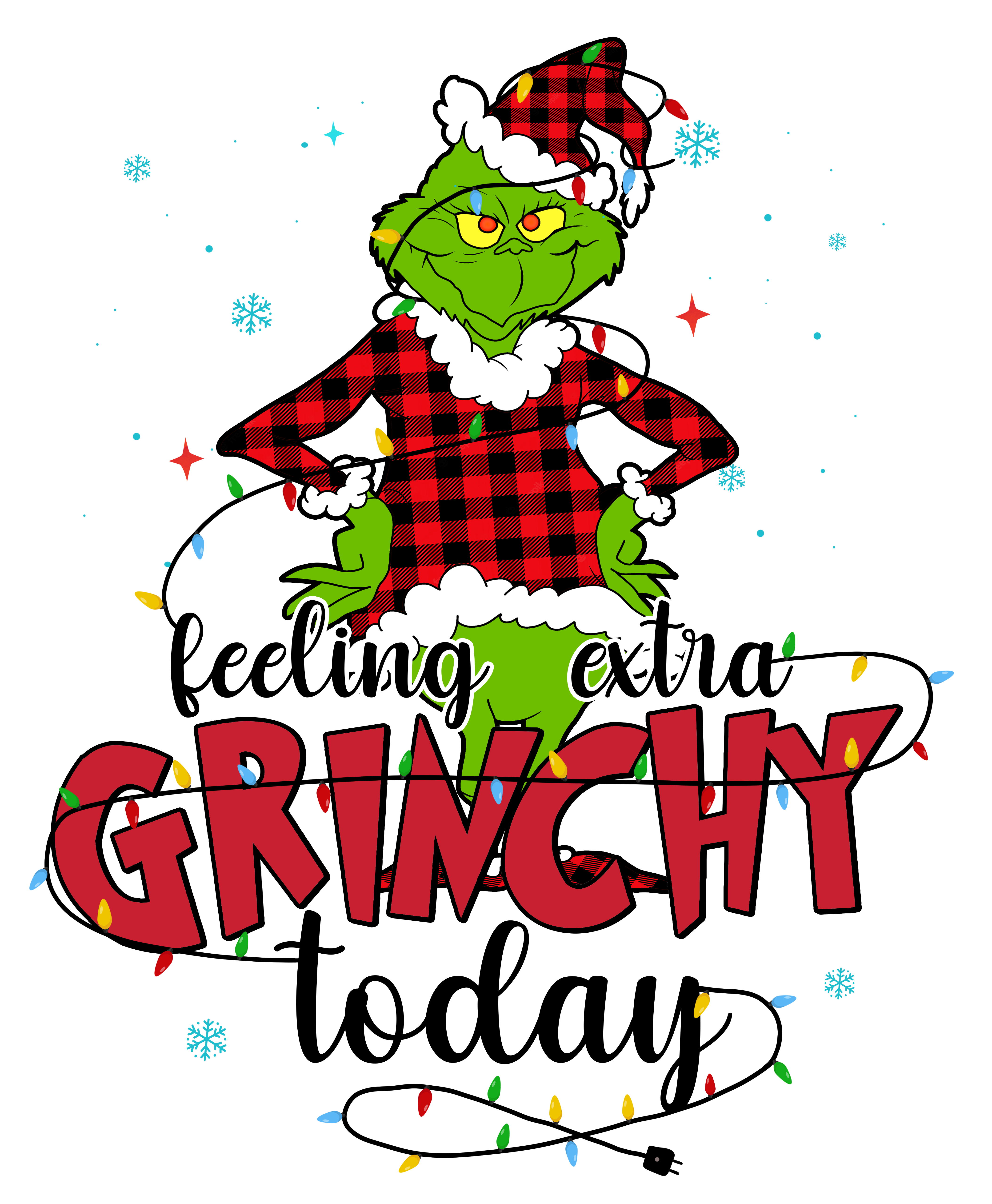 ROTD Crafter's Corner - Wholesale Sublimation Transfer - Feeling Extra Grinchy Today DTF Print0