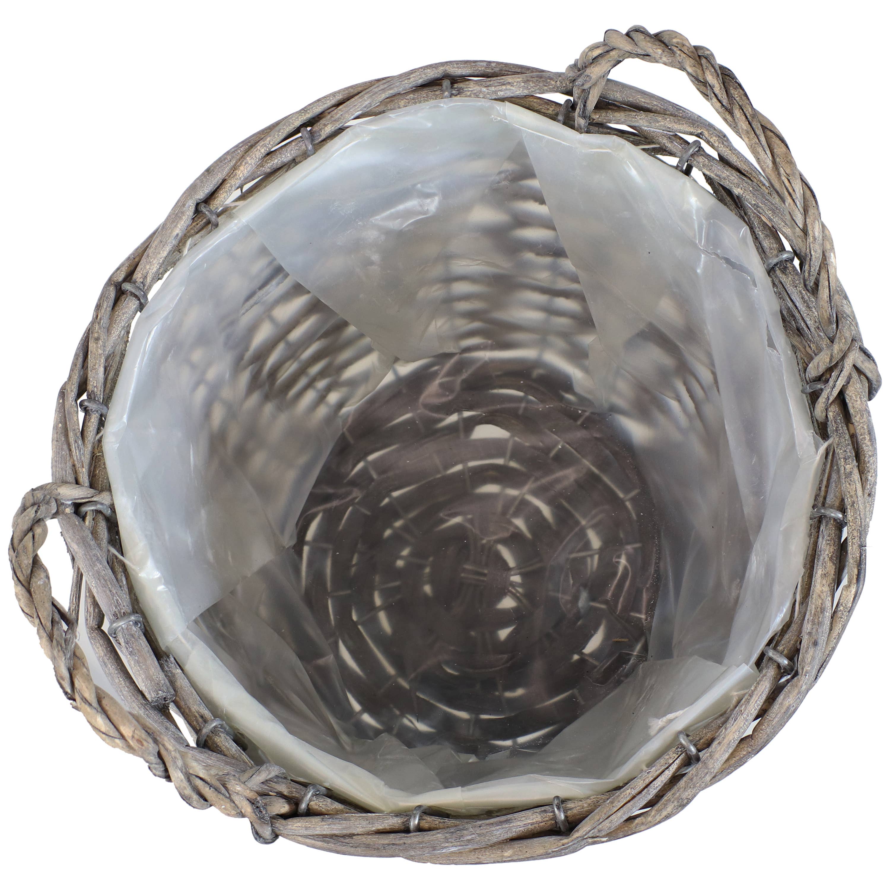 Sunnydaze Decor - Wholesale Plant Pot - 8 in Rattan Wicker Basket Planters with Handles - Set of 57