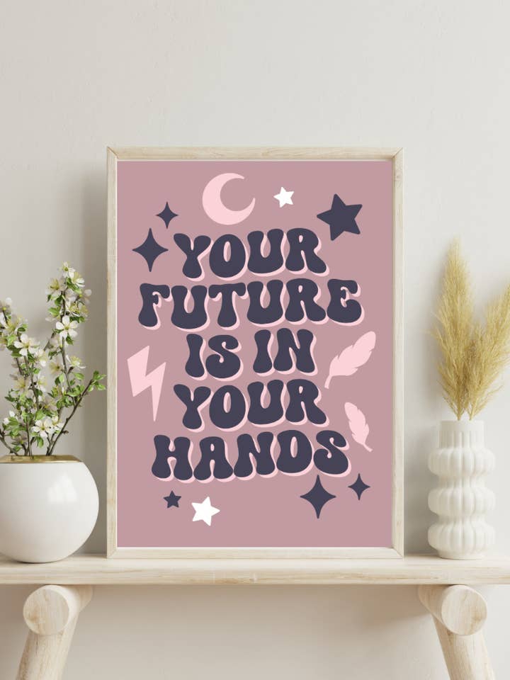 The Future is in Your Hands Art Print for wholesale by Sweet As Sugarcane