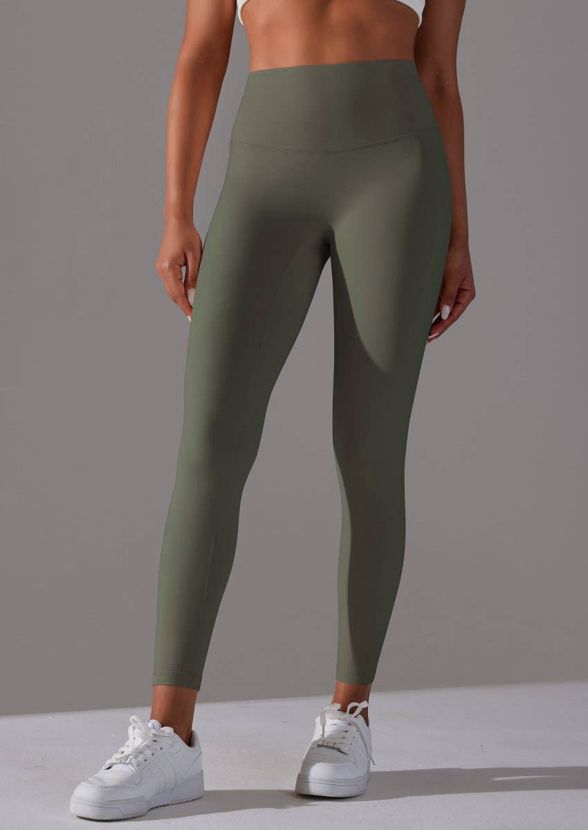 HIDDENBRAND - Wholesale Athletic/Lounge Leggings - Women's - Double-Sided Brushed Nude Breathable Yoga Pants13