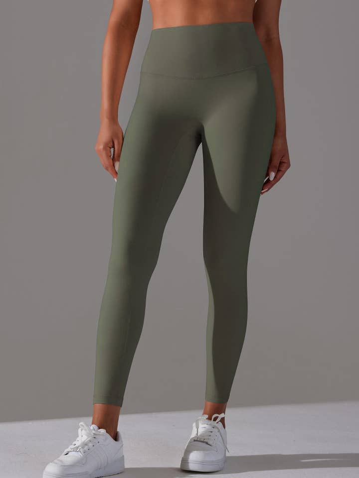 HIDDENBRAND - Wholesale Athletic/Lounge Leggings - Women's - Double-Sided Brushed Nude Breathable Yoga Pants13