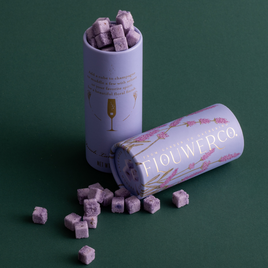 FLOUWER CO. - Wholesale Cocktail Mix/Syrup - Cocktail Cubes - French Lavender1