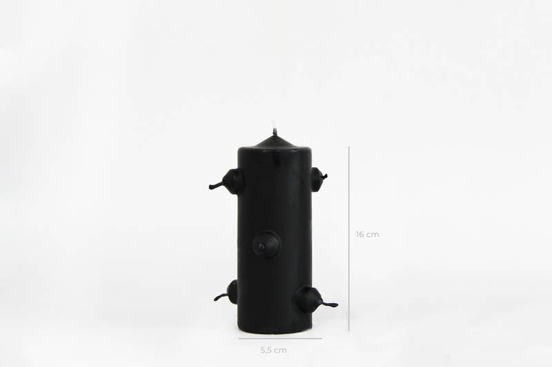 Las Velas de Mariano - Vente Bougie votive - Petit vèlon noir à 7 mèches3