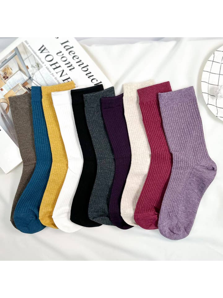 7DAYSSOCKS - Venta al por mayor Calcetines - Mujer - Calcetines con pliegues altos y cuello redondo para mujer14