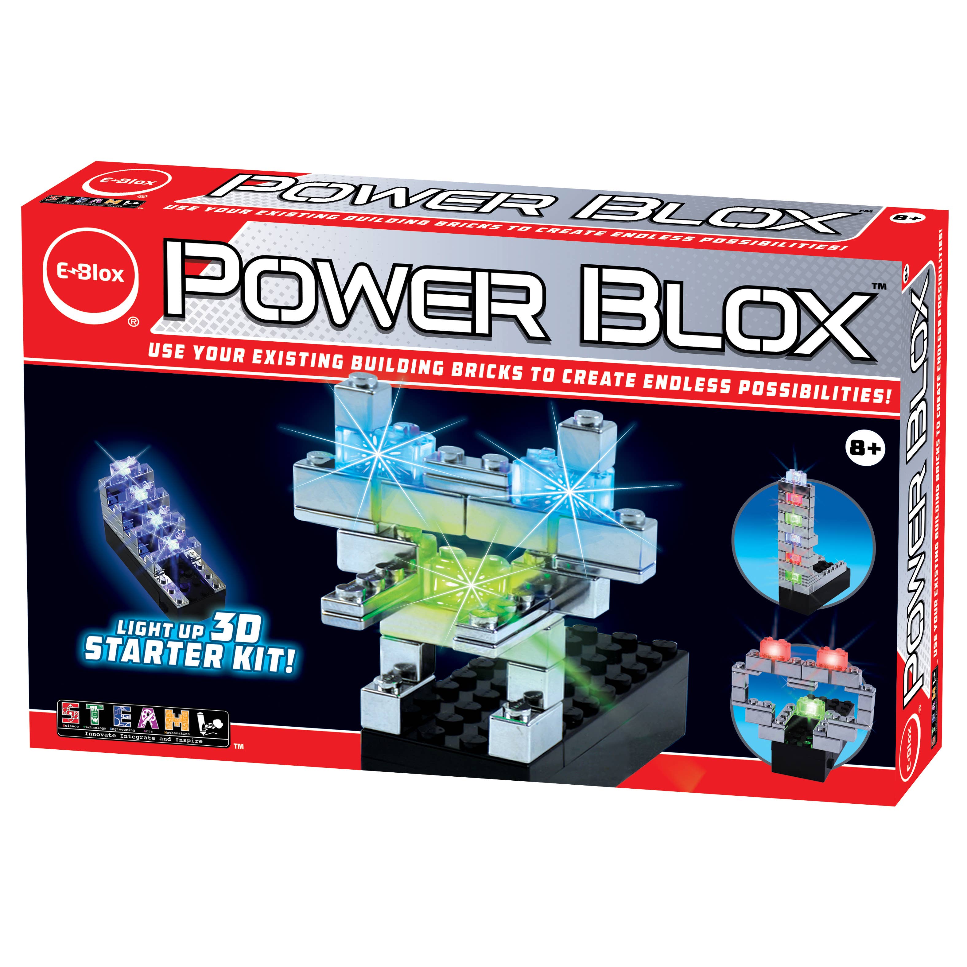 EBlox - Wholesale Building Set - Kids - Power Blox Starter - Build a Shiny Robot With Red Eye1