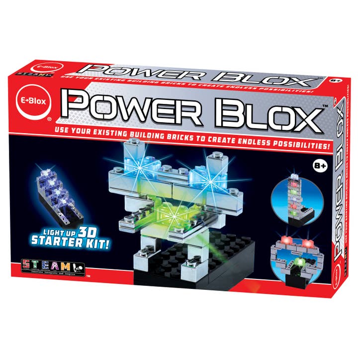 EBlox - Wholesale Building Set - Kids - Power Blox Starter - Build a Shiny Robot With Red Eye1