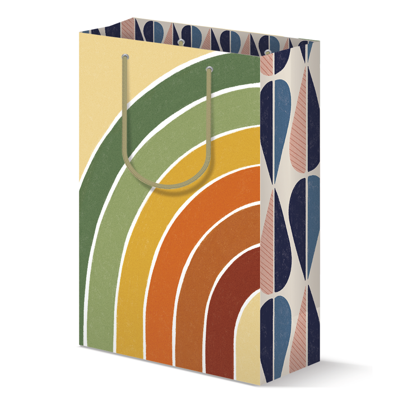 The Noble Paperie - Wholesale Gift Bag - Rainbow Baby Shower Baby Sprinkle Retro | Luxury Gift Bag1