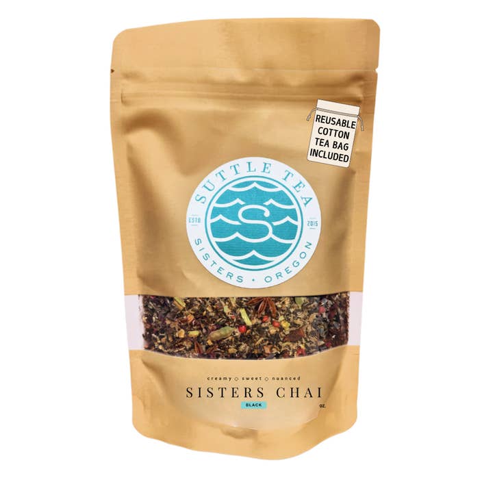 Sisters Chai - Black (retail bag) for wholesale by Suttle Tea